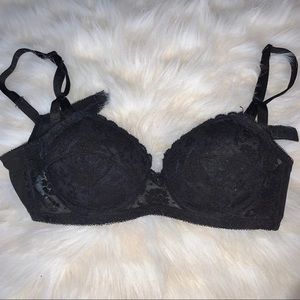 SOLD Vintage Black Lace Bra